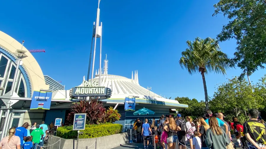 orlandoflusa112819the entrance to the space mountain ride at magic kingdom