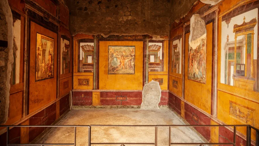 Pompeii archaeological park near Naples city, Italy