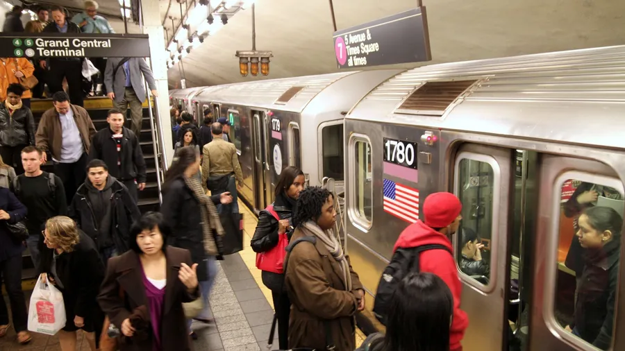 NEW YORK - CIRCA 2014: New York's subway system is being expanded with a new line under Second Avenue. It already has the most stations in the world, with 468.