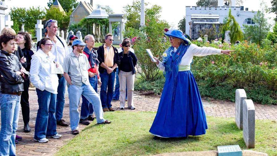 Atlanta, GA, USA 10`-24-15. Fall arts festival at historic Oakland Cemetery in Atlanta. A fun costume event taken seriously