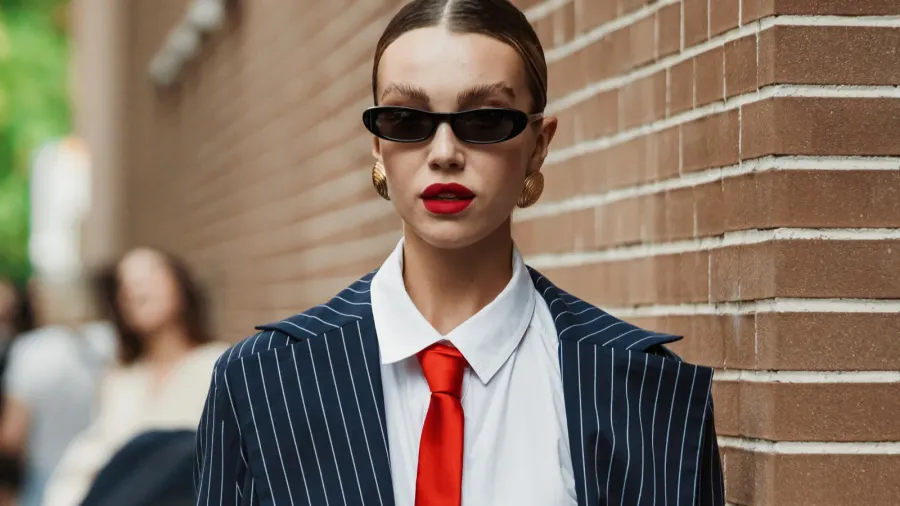 a guest outside fendi show during milan fashion week womenswear