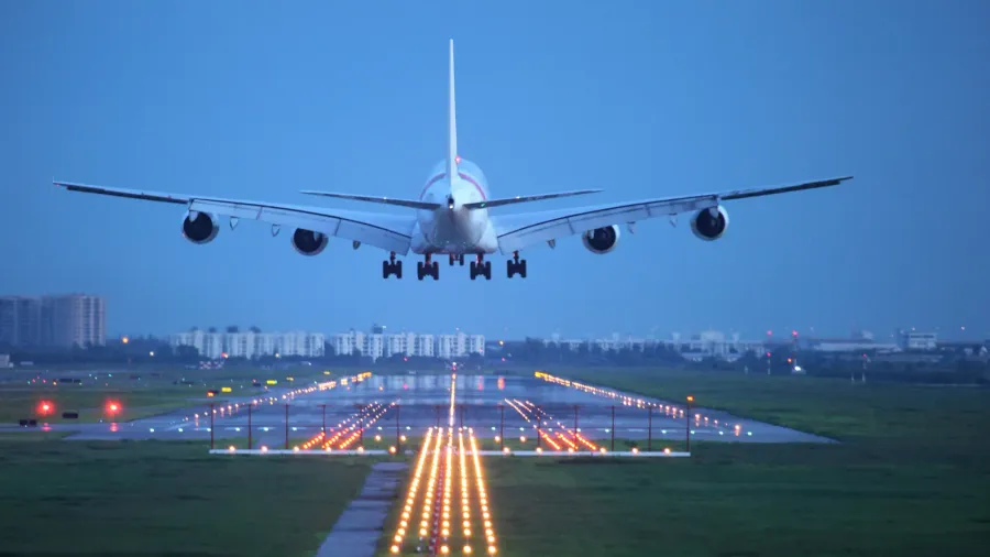 airplane at takeoff