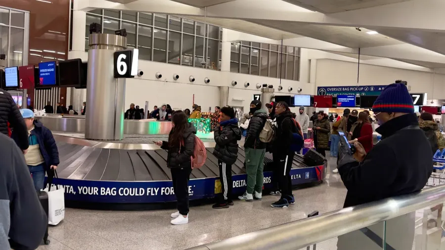 atlanta ga december 232022 passengers waiting at hartsfield jackson international