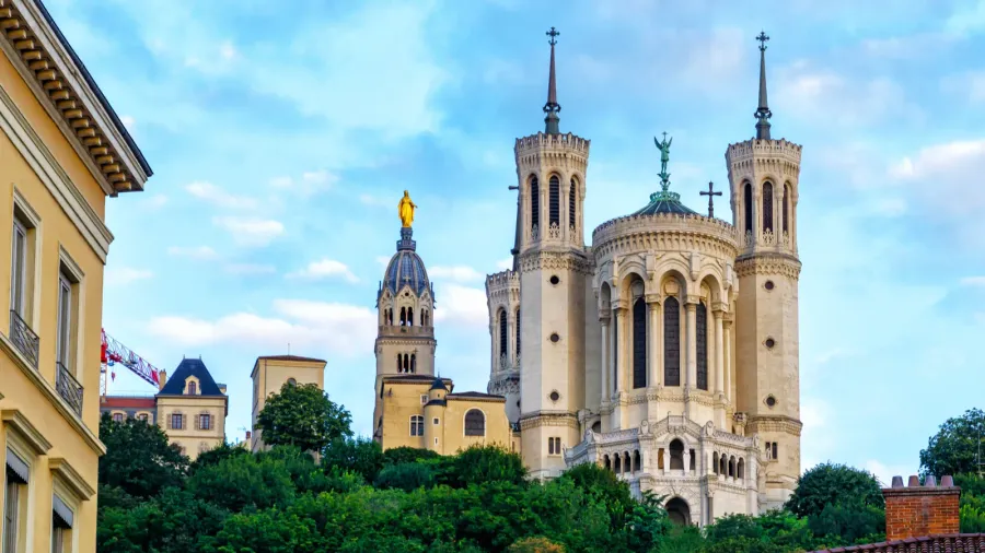 basilica of notre dame de fourviere in lyon