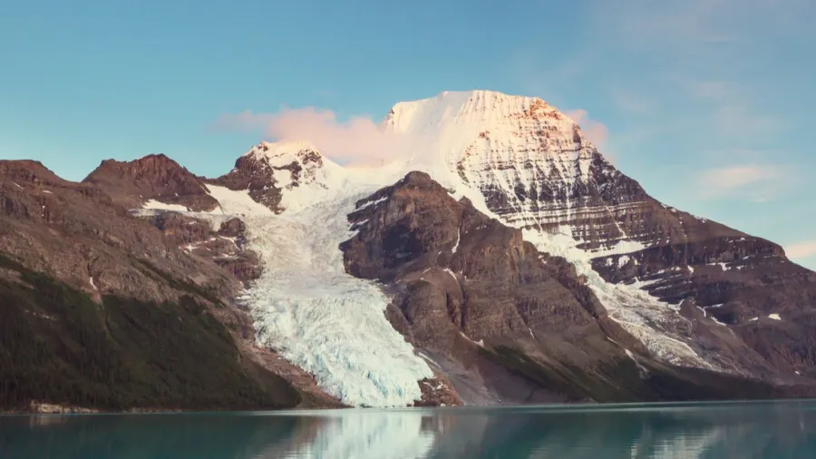 beautiful mount robson in summer season canada