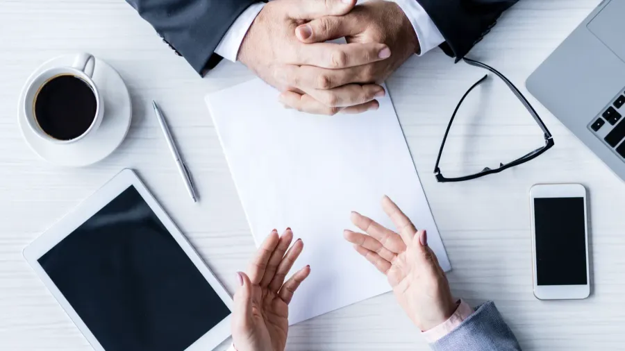 business people having discussion