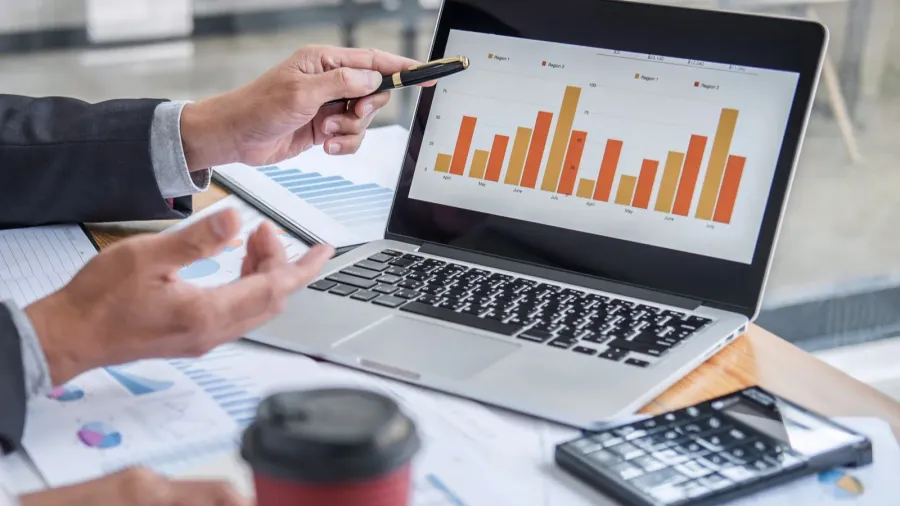 business team consultant working with new startup growth project