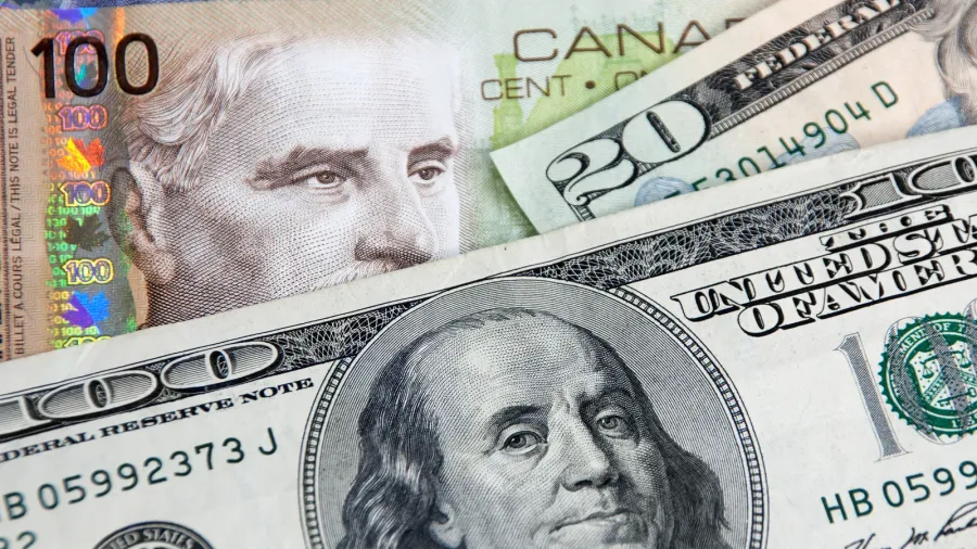 canadian dollars vs us dollars