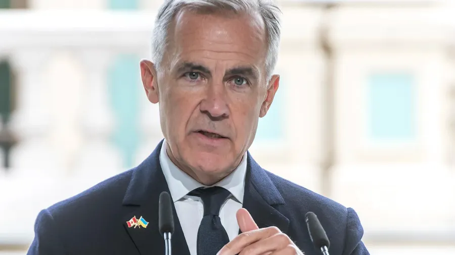 canadian prime minister mark carney attends a joint press conference