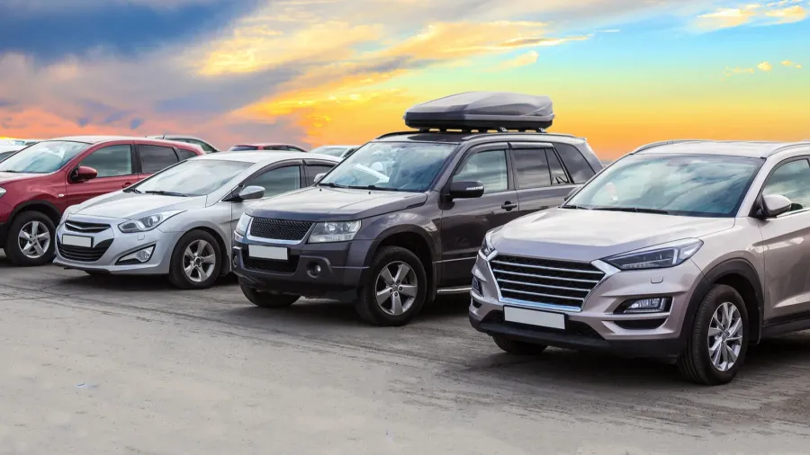 cars for sale stock lot row car dealer inventory