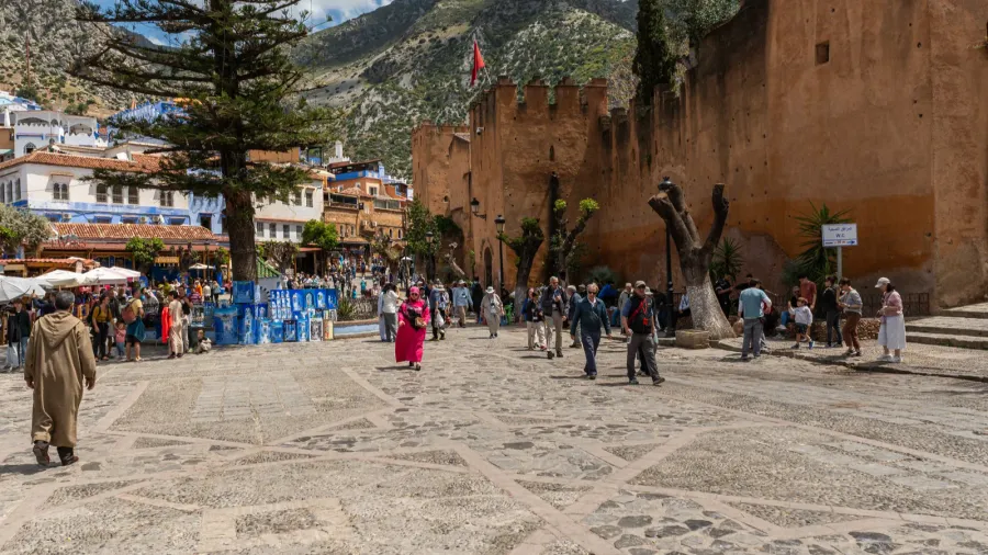 chefchaouen morocco may 2 2025 view of uta hammam place