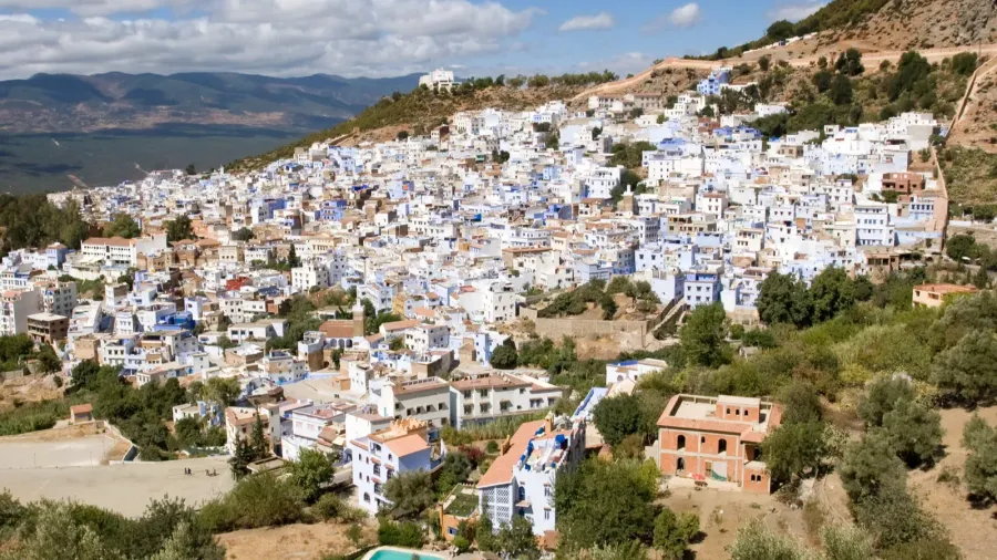 chefchaouen morocco  panoramic view