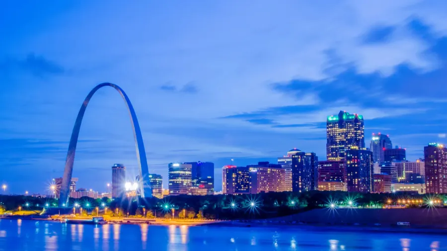 city of st louis skyline image of st louis downtown