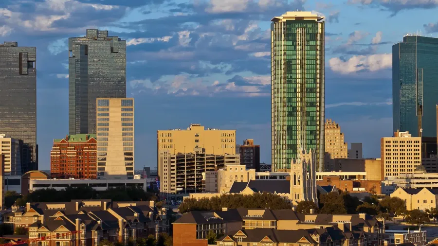 cityscape of fort worth texas