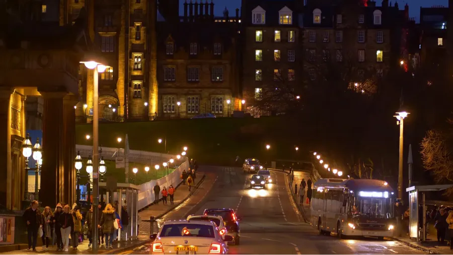cityscapes of edinburgh scotland  edinburgh scotland  january 10