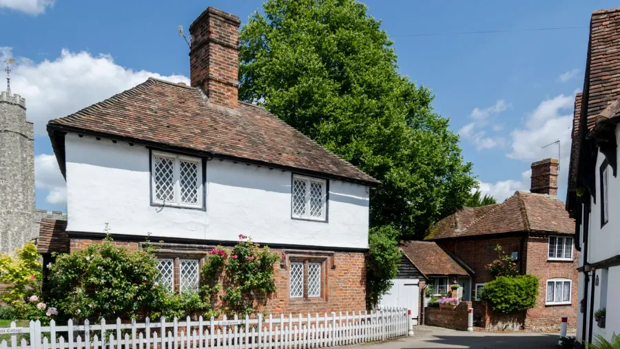 cottage in english village in kent uk
