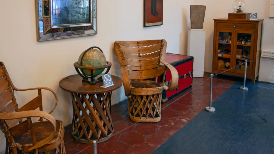 coyoacan mexico  march 24 2022 work room fro painting