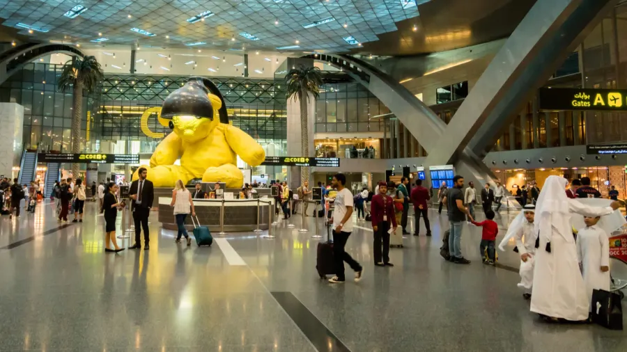 doha qatar  june 2017  doha hamad international airport