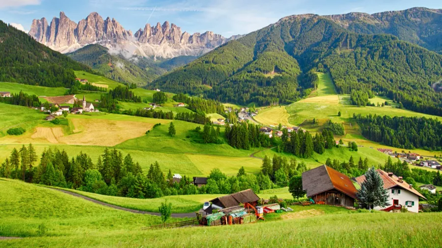 dolomites alps mountain  val di funes