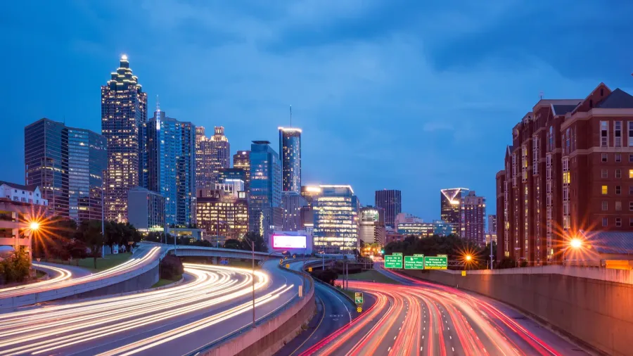 downtown atlanta georgia usa skyline