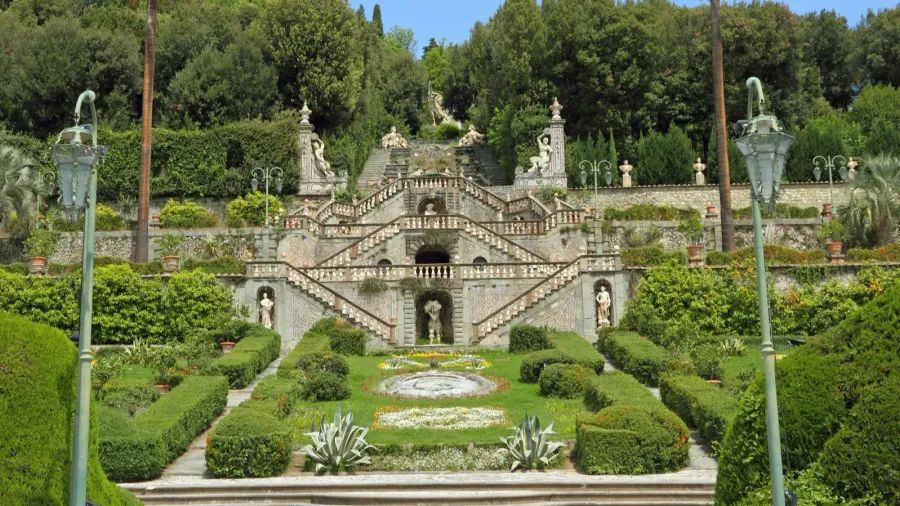 garden of villa garzoni in collodi village