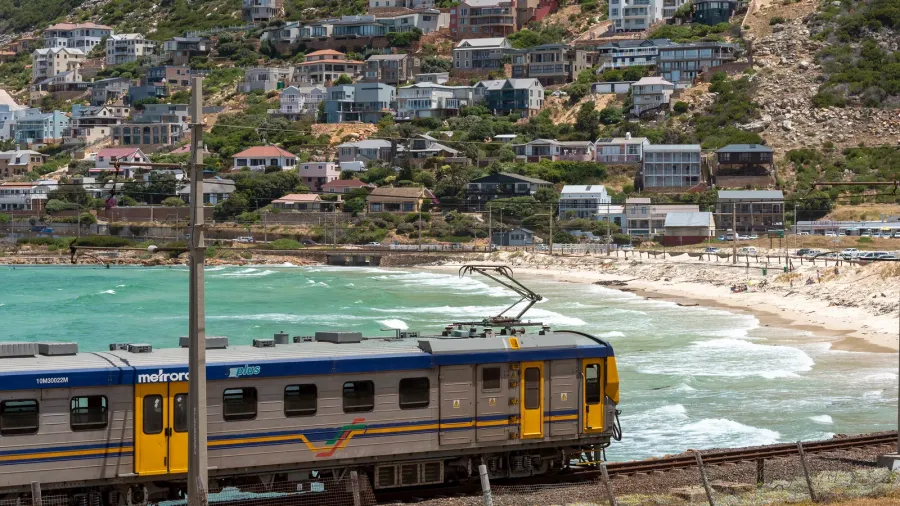 glencairn cape town south africa december 2019 coastal passenger train