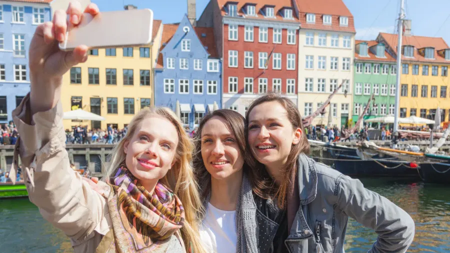 group of women taking a selfie in copenhagen