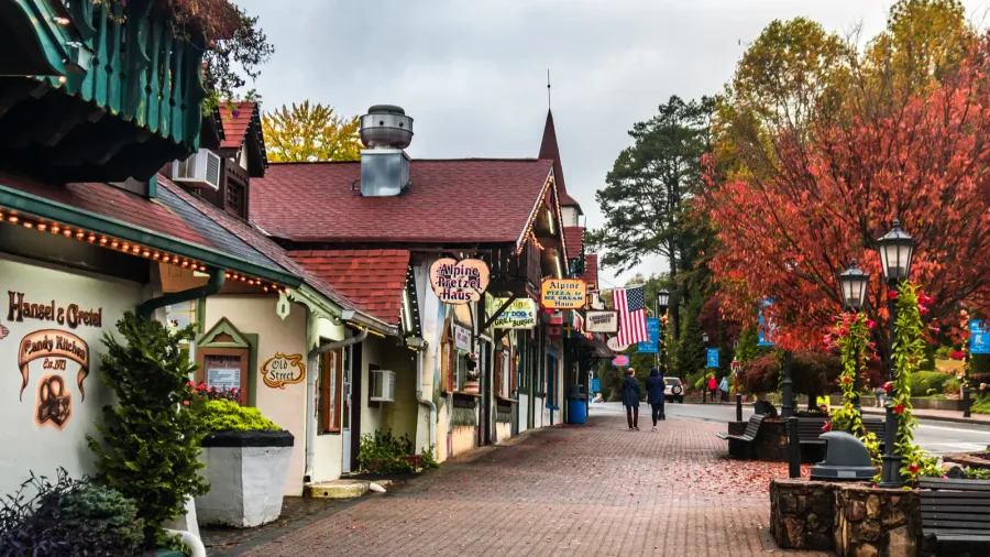 helen georgia  nov 02 2018  scenic view of