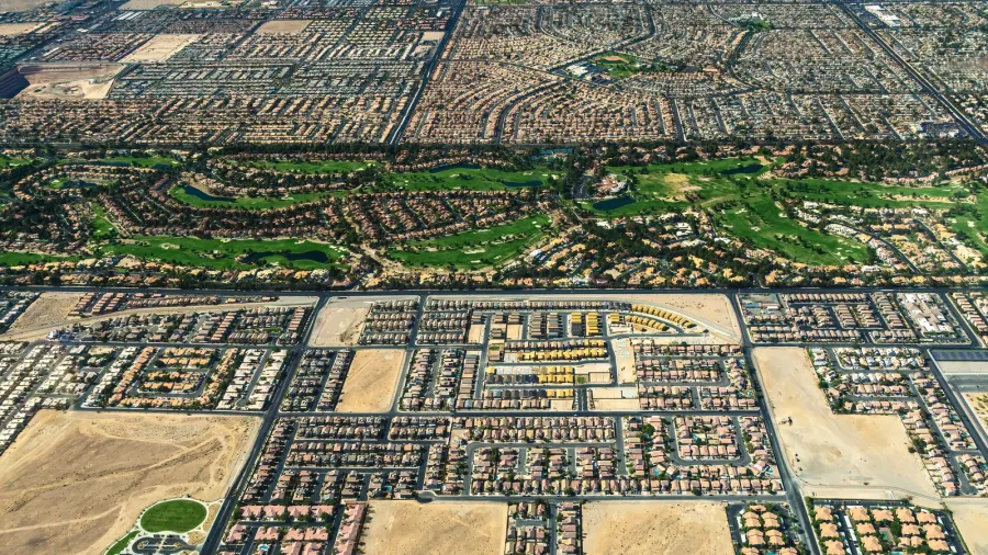 henderson nevada usa the aerial view of a residential area