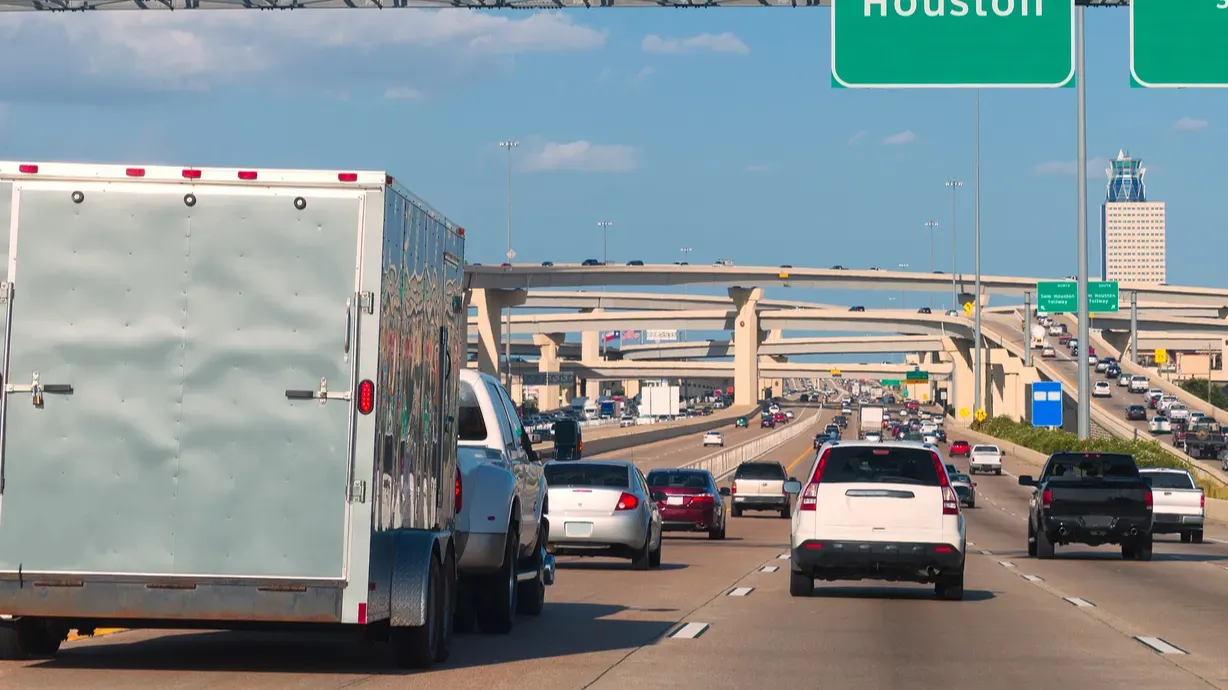houston katy freeway fwy in texas usa