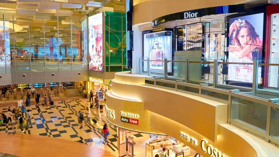 inside of changi aiport