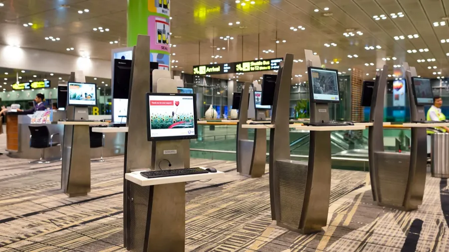 interior of changi airport