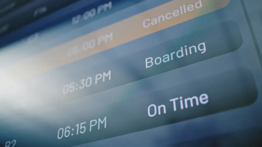 international airport terminal arrival and departure information screen flight data