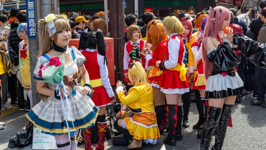 osaka  japan  march 18 2018 nipponbashi street festa