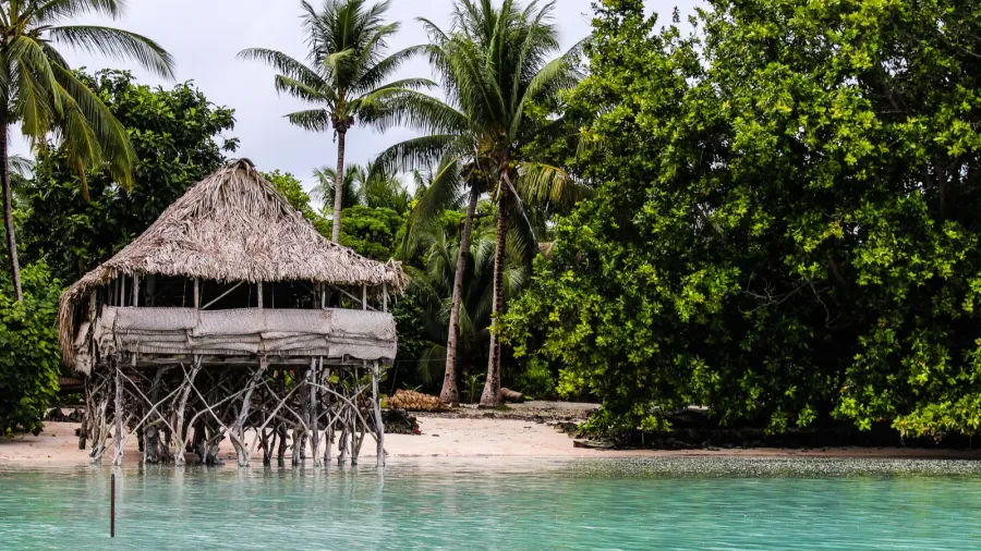 kiribati island including tarawra in the summer of 2020