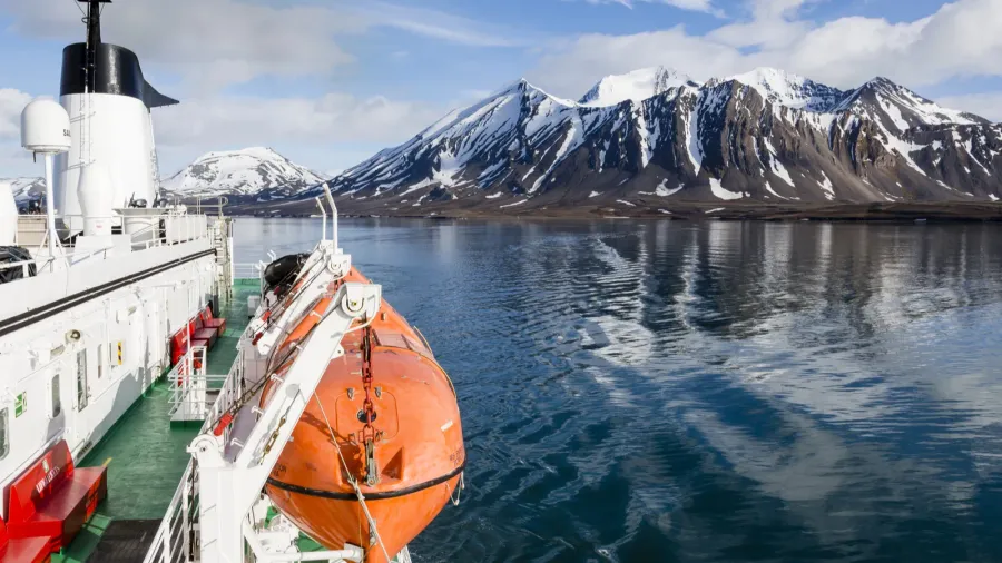 longyearbyen norway  june 28 2015 expedition with a ship