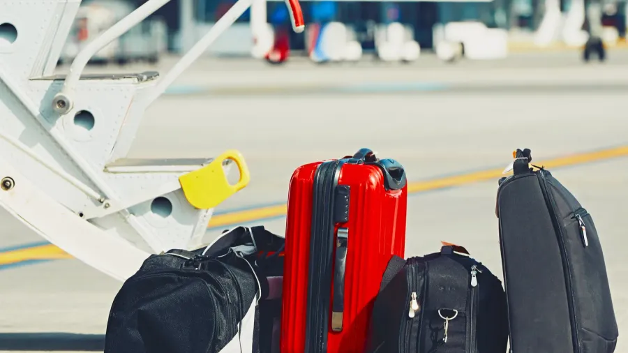 luggage at the airport