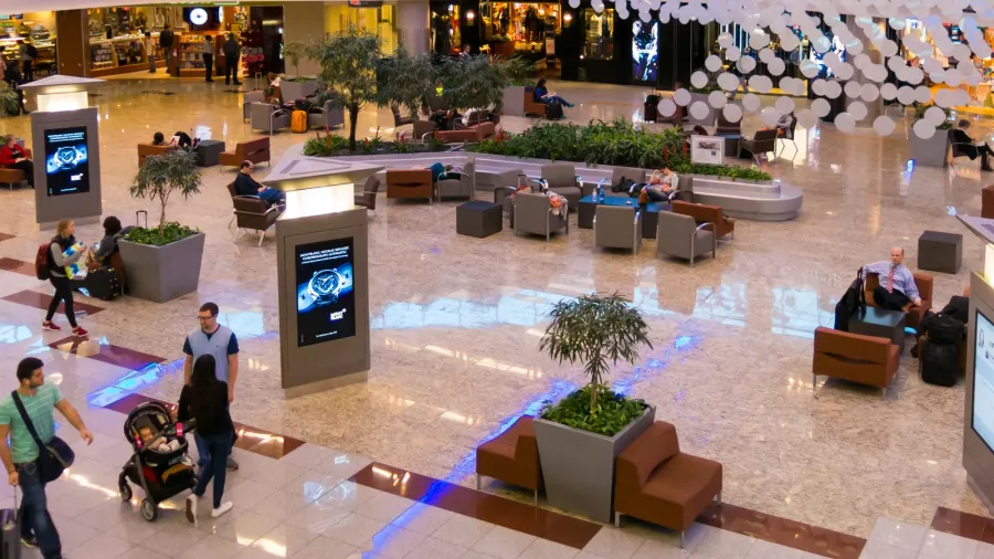 maynard jackson international terminal on atlanta airport usa