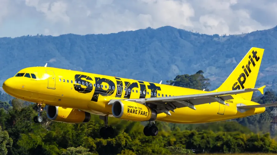 medellin colombia  january 26 2019 spirit airbus a320 airplane