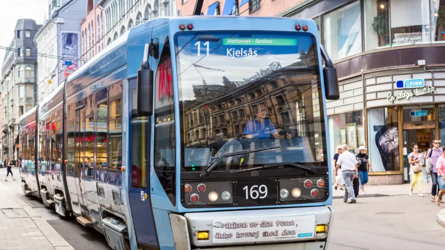 modern city tram