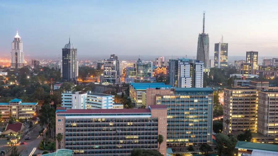 nairobi cityscape  capital city of kenya