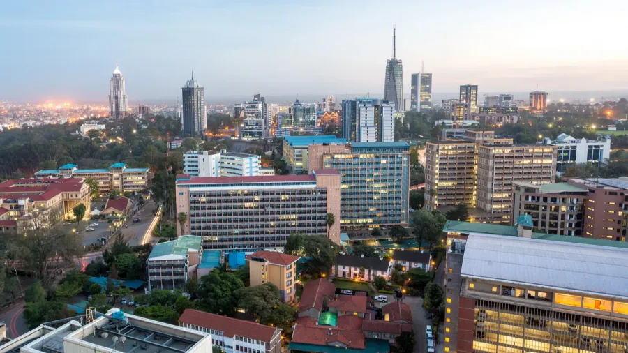 nairobi cityscape  capital city of kenya