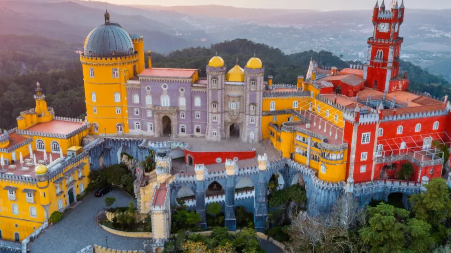 national palace of pena near sintra portugal