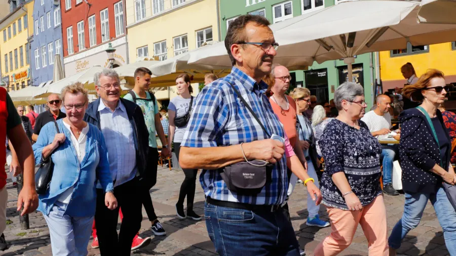 people walking in nyhavn