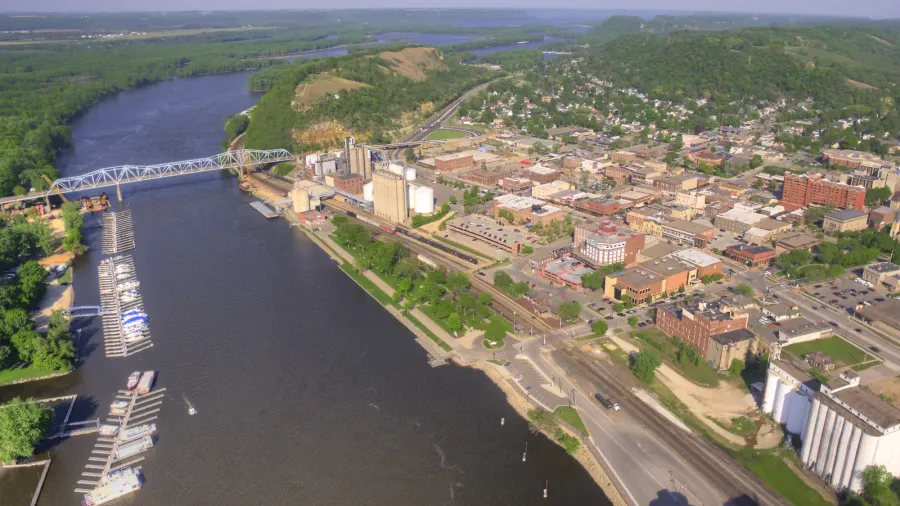 red wing is a community in southern minnesota on the