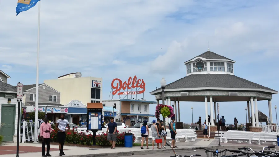 rehoboth beach delaware  jul 1 boardwalk at rehoboth beach