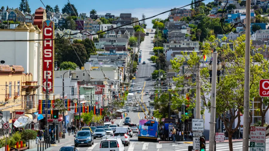 san franciscocaliforniausa  april 24 2022  view of castro