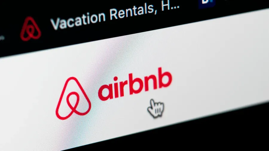 sanktpetersburg russia may 11 2020 airbnb application homepage on apple