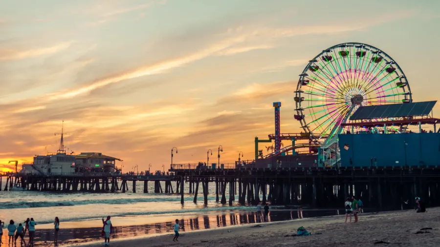 santa monica pier la