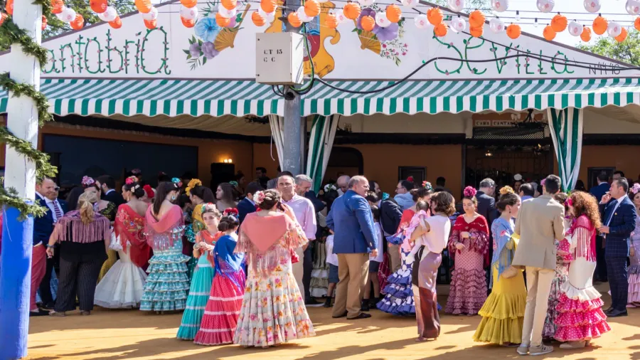 seville spain  may 5 2019 young and beautiful women
